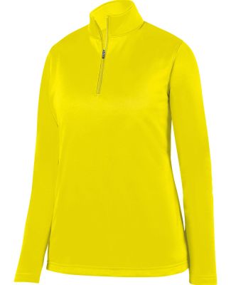 Augusta Sportswear 5509 Women's Wicking Fleece Quarter-Zip Pullover Power Yellow