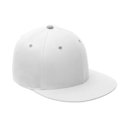 Flexfit ATB101 Adult Pro-Formance® Contrast Eyelets Cap WHITE/ SP SILVER