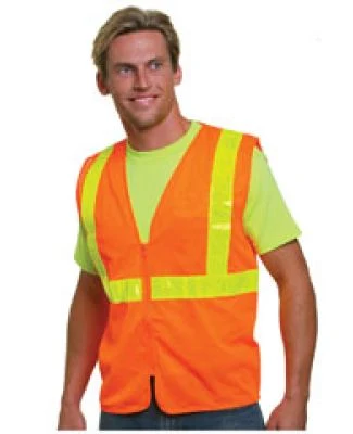 Bayside BA3780 Mesh Safety Vest - Orange ORANGE
