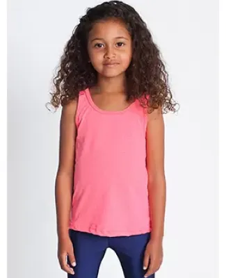 American Apparel BB108W Toddler Poly-Cotton Tank Neon Heather Pink