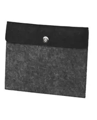 BG653S Port Authority® Felt Tablet Sleeve Black/Flt Char