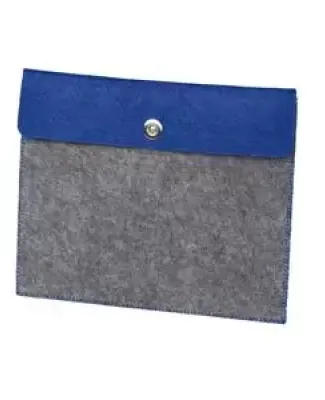 BG653S Port Authority® Felt Tablet Sleeve Royal/Flt Grey