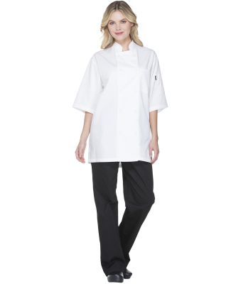Dickies DC412 Unisex Short Sleeve Chef Coat WHITE