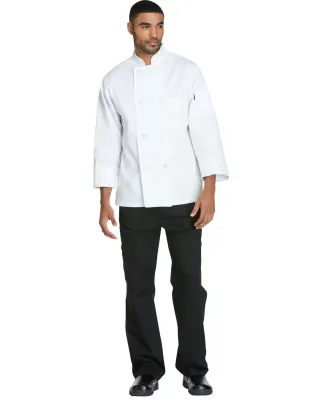 Dickies DC45 Unisex Classic 8 Button Chef Coat WHITE