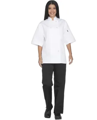 Dickies DC49 Unisex Classic 10 Button Short Sleeve Chef Coat WHITE
