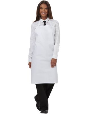 Dickies DC54 Set Strap, No Pocket Bib Apron WHITE