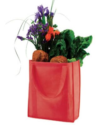 EC8075 econscious Non-Woven Grocery Tote RED