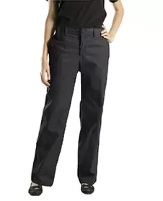 Dickies Workwear FP221 6.75 oz. Women's Premium Flat Front Pant BLACK _04
