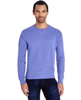 Comfort Wash GDH400 Garment Dyed Crewneck Sweatshirt Deep Forte Blue