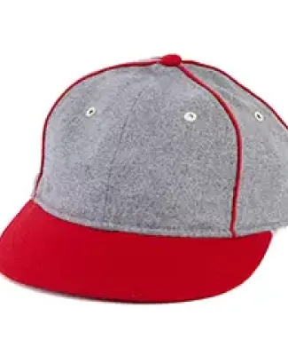 Alternative H0105H Wagner Old Time Shortbill Ball Cap ASH/ RED