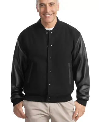 Port Authority Wool and Leather Letterman Jacket J783