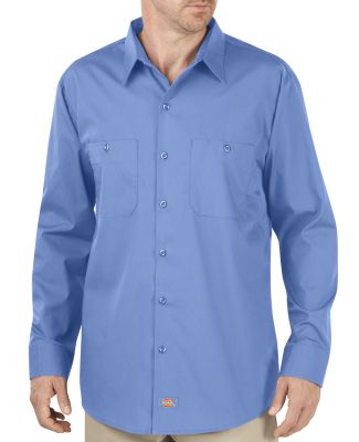 Dickies Workwear LL516T Unisex Tall Industrial WorkTech Long-Sleeve Ventilated Performance Shirt LIGHT BLUE DOW