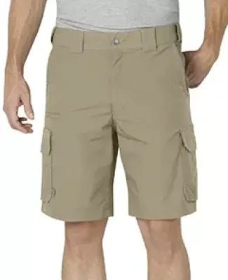 Dickies Workwear LR704 Unisex Tactical 10 Relaxed Fit Stretch Ripstop Cargo Short DESERT SAND _50
