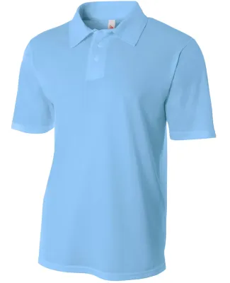 N3262 A4 Drop Ship Men's Textured Polo Shirt LIGHT BLUE