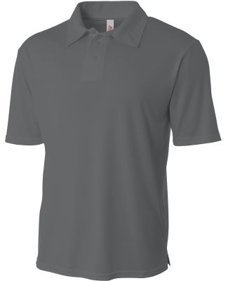 NB3261 A4 Youth Circular-Knit Performance Polo GRAPHITE