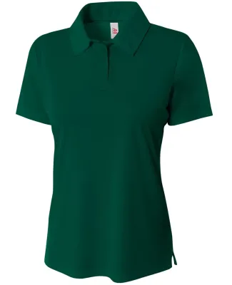 NW3261 A4 Drop Ship Ladies' Solid Interlock Polo FOREST