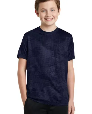 YST370 Sport-Tek® Youth CamoHex Tee True Navy