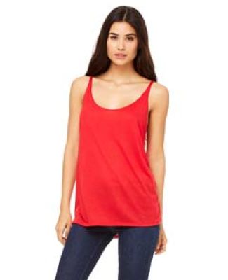 BELLA 8838 Womens Flowy Tank Top in Red