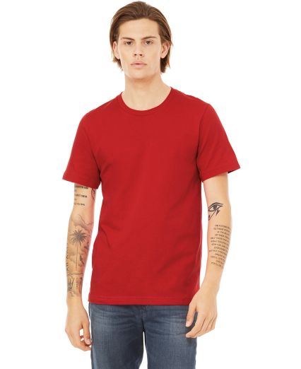 BELLA+CANVAS 3091 Unisex Heavyweight Cotton T-Shir in Red