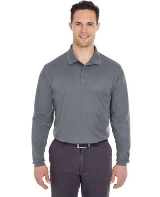 8210LS UltraClub® Adult Cool & Dry Long-Sleeve Me in Charcoal