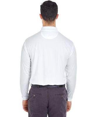 8210LS UltraClub® Adult Cool & Dry Long-Sleeve Me in White