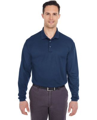 8210LS UltraClub® Adult Cool & Dry Long-Sleeve Me in Navy