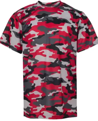 2181 Badger - Youth Camo Short Sleeve T-Shirt Red