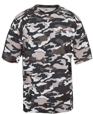 2181 Badger - Youth Camo Short Sleeve T-Shirt Navy
