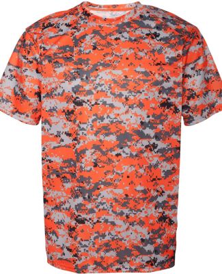 4180 Badger - B-Core Digital Camo T-Shirt in Burnt orange digital