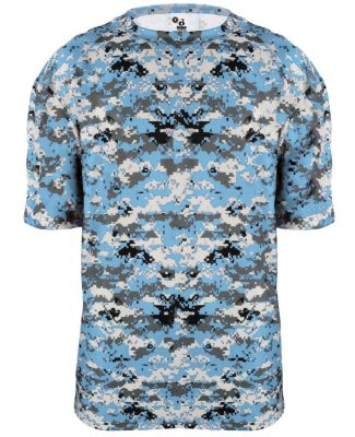 4180 Badger - B-Core Digital Camo T-Shirt in Columbia blue digital