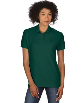 72800L Gildan DryBlend Ladies' Double Piqué Polo in Forest green