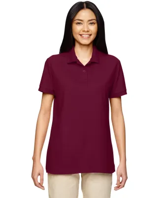 72800L Gildan DryBlend Ladies' Double Piqué Polo in Maroon