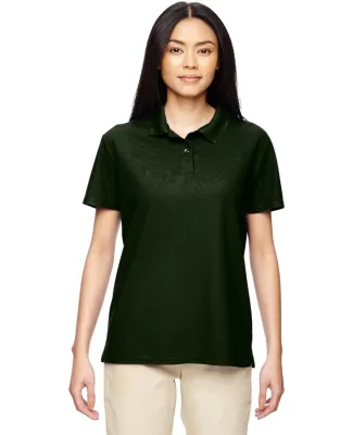 44800L Gildan Performance™ Ladies' Jersey Polo in Marbl forest grn