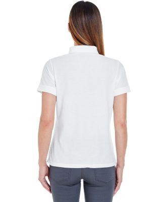 8560L UltraClub Ladies' Basic Blended Piqué Polo in White