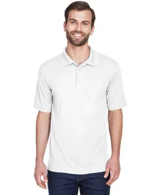8210 UltraClub® Men's Cool & Dry Mesh Piqué Polo in White