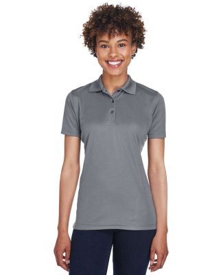 8210L UltraClub® Ladies' Cool & Dry Mesh Piqué P in Charcoal