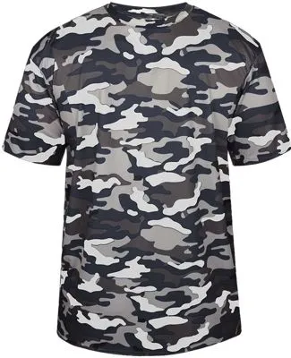 4181 Badger  Camo Short Sleeve T-Shirt in Navy