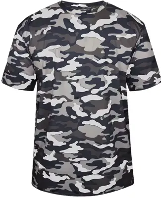 4181 Badger  Camo Short Sleeve T-Shirt Navy