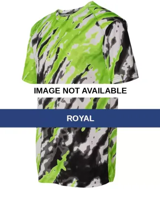 4182 Badger  Tie-Dri Short Sleeve T-Shirt Royal