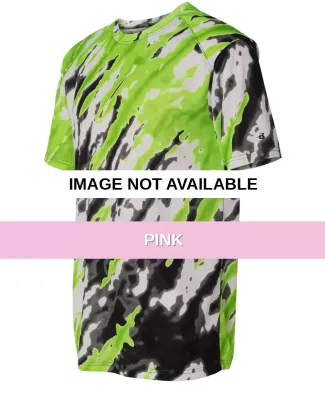 4182 Badger  Tie-Dri Short Sleeve T-Shirt Pink