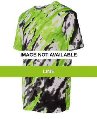 4182 Badger  Tie-Dri Short Sleeve T-Shirt Lime