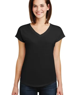 6750VL Anvil - Ladies' Triblend V-Neck T-Shirt  in Black