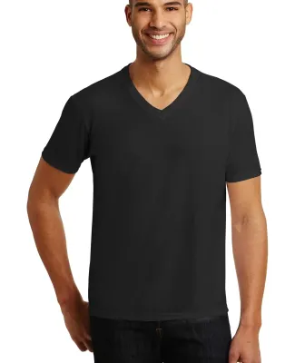 6752 Anvil  Triblend V-Neck T-Shirt in Black