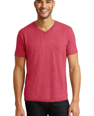 6752 Anvil  Triblend V-Neck T-Shirt in Heather red