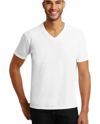 6752 Anvil  Triblend V-Neck T-Shirt in White
