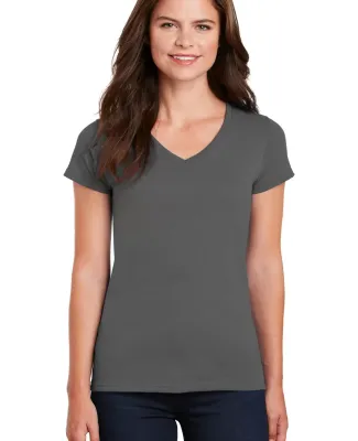 5V00L Gildan Heavy Cotton™ Ladies' V-Neck T-Shir in Charcoal