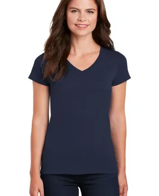 5V00L Gildan Heavy Cotton™ Ladies' V-Neck T-Shir in Navy