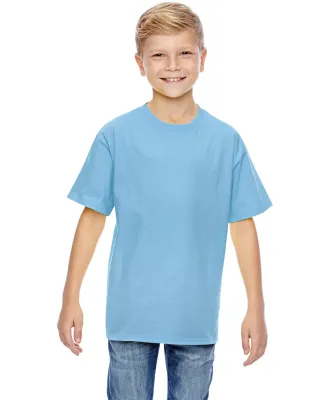 498Y Hanes Youth Perfect-T T-Shirt Light Blue