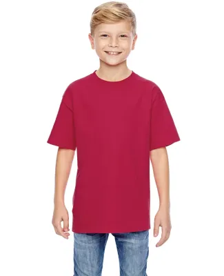 498Y Hanes Youth Perfect-T T-Shirt Deep Red