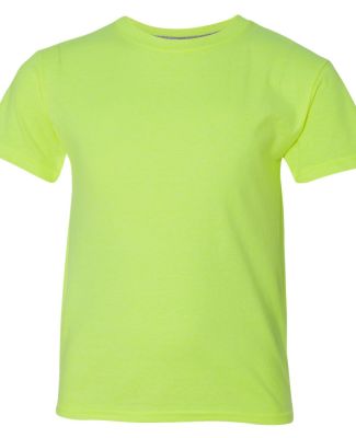 H420Y Hanes Youth X-Temp® Performance T-Shirt Neon Lemon Heather